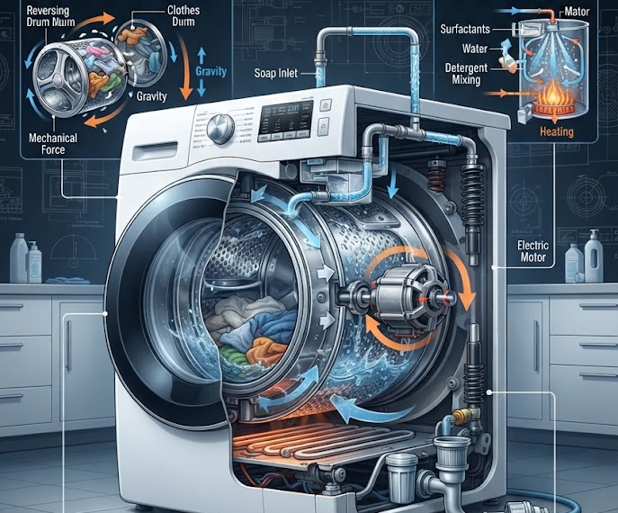 Physics Based Technology Washing Machine: How It Works